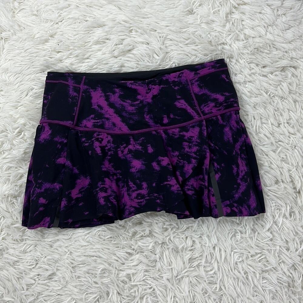 Lululemon Hit Your Stride Skirt Breezie Regal Plum Black / Black